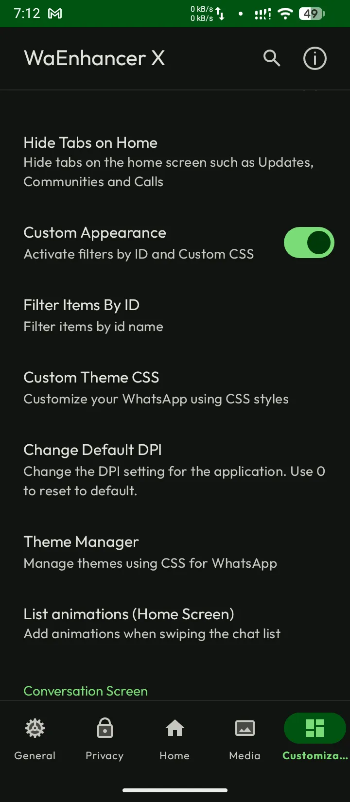 Customization & Themes screenshot 2