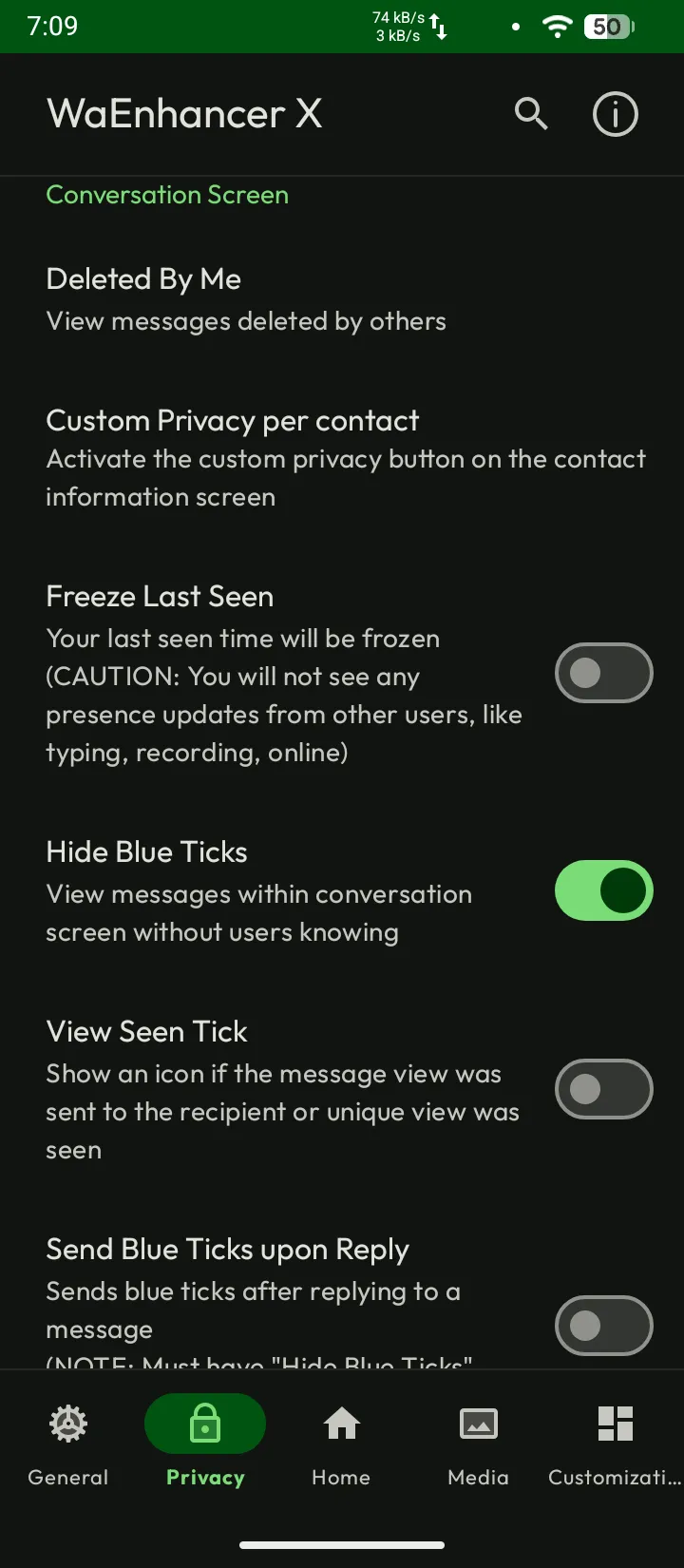 Privacy & Ghost Mode screenshot 2